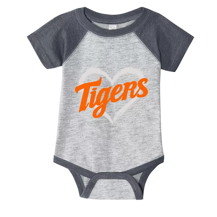 =Tigers Heart Throwback Infant Baby Jersey Bodysuit