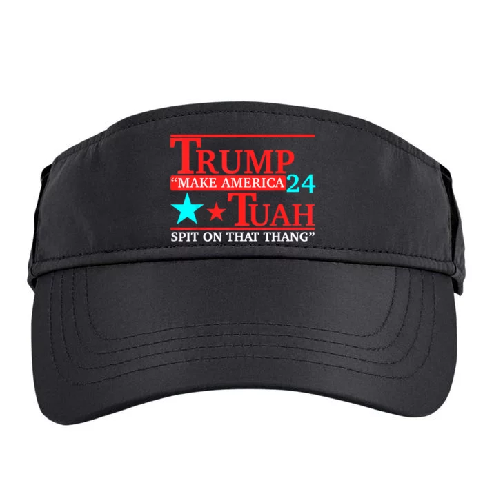 Trump Hawk Tuah Funny Viral Humor Meme Adult Drive Performance Visor