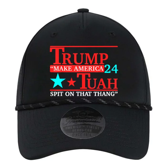 Trump Hawk Tuah Funny Viral Humor Meme Performance The Dyno Cap