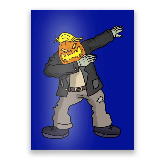 Trump Halloween Trumpkin Funny Frankenstein Dabbing Pumpkin Great Gift Poster