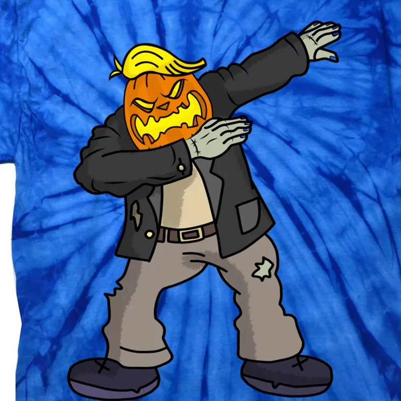 Trump Halloween Trumpkin Funny Frankenstein Dabbing Pumpkin Great Gift Tie-Dye T-Shirt