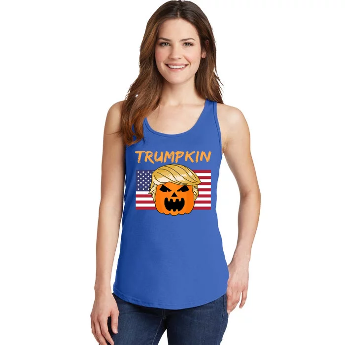 Trump Halloween Trumpkin Cute Gift Ladies Essential Tank