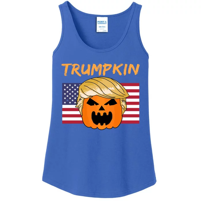 Trump Halloween Trumpkin Cute Gift Ladies Essential Tank