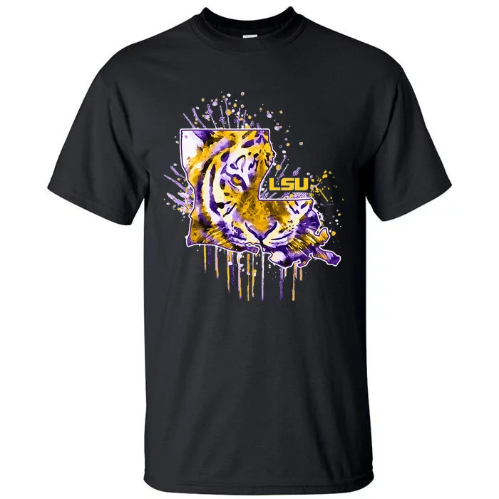 Tigers Half Tiger Face Tall T-Shirt