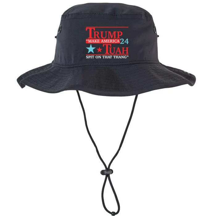 Trump Hawk Tuah Funny Viral Humor Meme Video Legacy Cool Fit Booney Bucket Hat