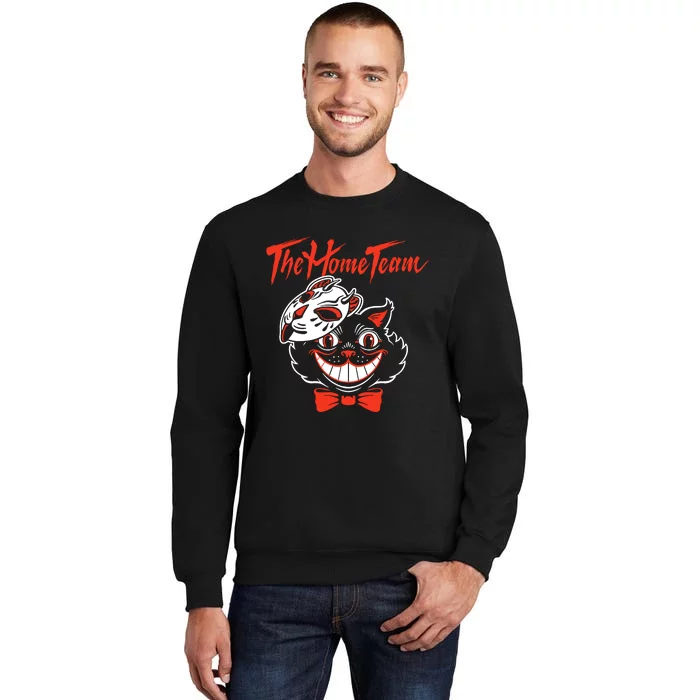 The Home Team Cat Mask Halloween Tall Sweatshirt