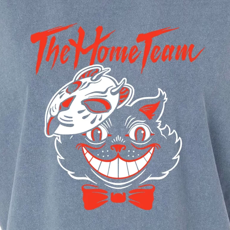 The Home Team Cat Mask Halloween Garment-Dyed Women's Muscle Tee