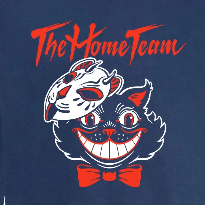 The Home Team Cat Mask Halloween Garment-Dyed Sweatshirt