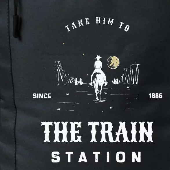 Take Him To The Train Station Daily Commute Backpack