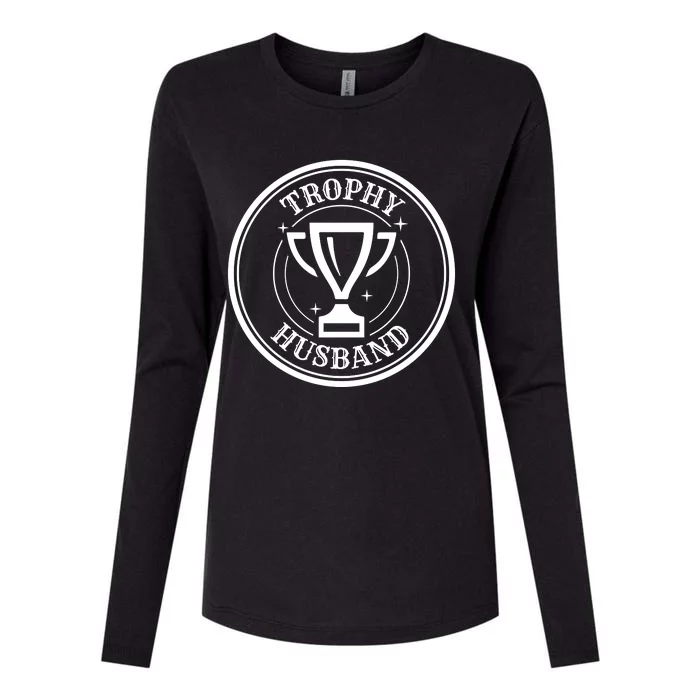 Trophy Husband Womens Cotton Relaxed Long Sleeve T-Shirt