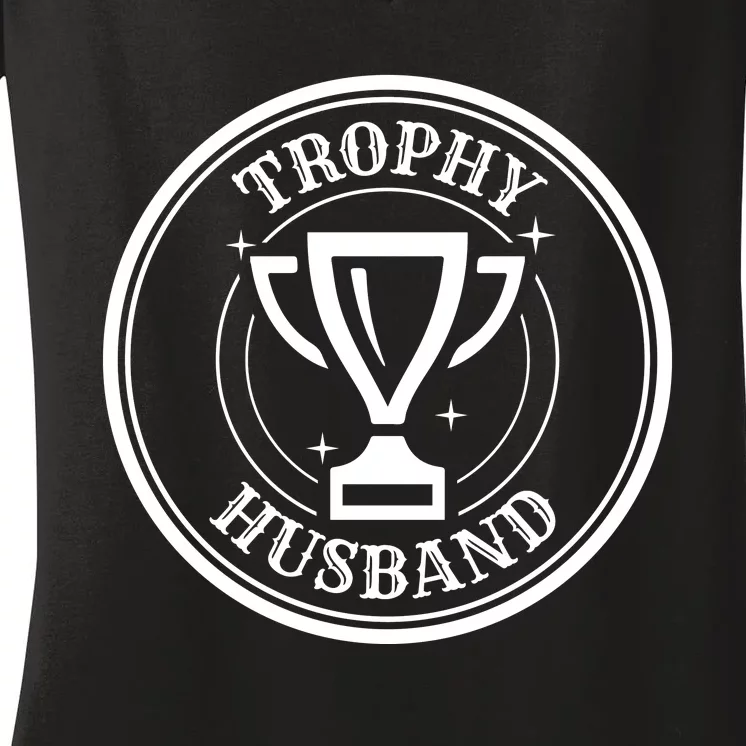 Trophy Husband Women's V-Neck T-Shirt