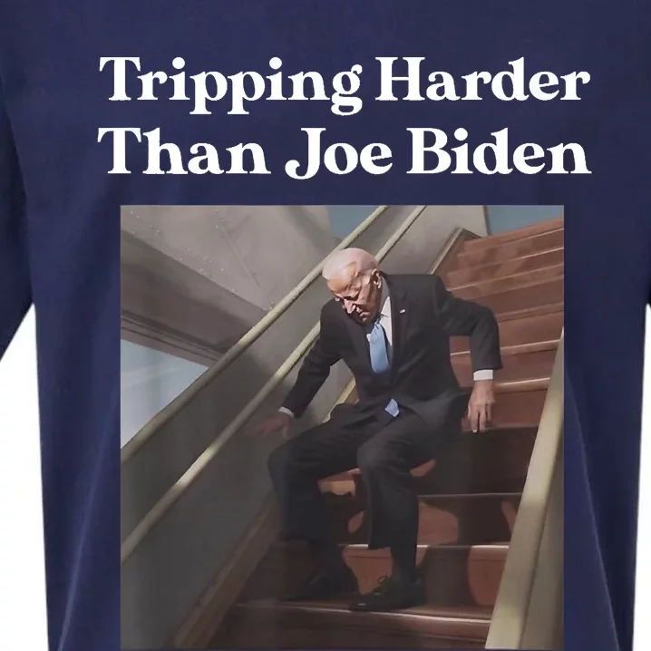 Tripping Harder Than Joe Biden Sueded Cloud Jersey T-Shirt