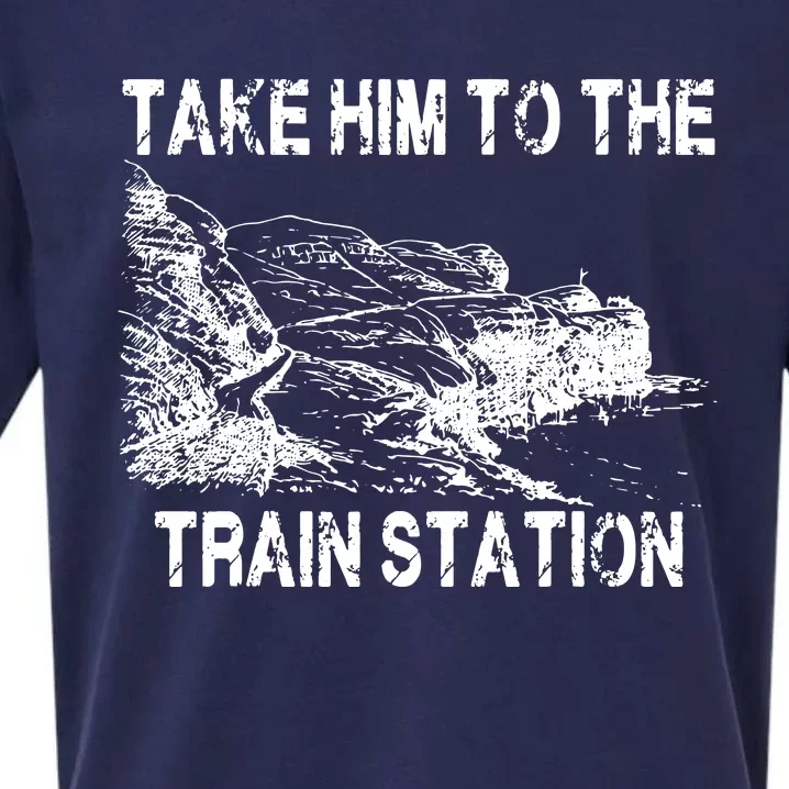 Take Him To The Train Station Sueded Cloud Jersey T-Shirt