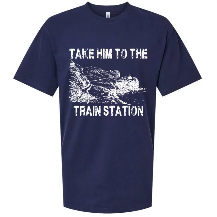 Take Him To The Train Station Sueded Cloud Jersey T-Shirt