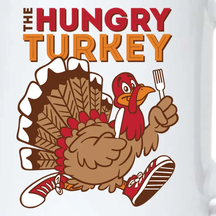 The Hungry Turkey Funny Thanksgiving Black Color Changing Mug