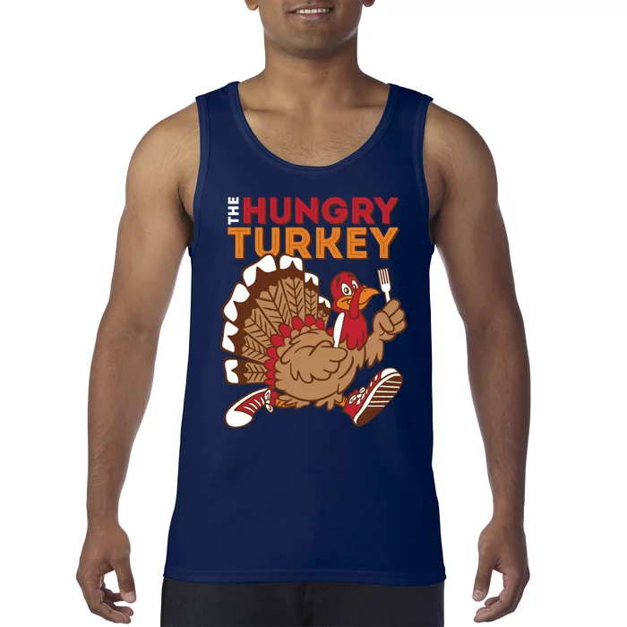 The Hungry Turkey Funny Thanksgiving Tank Top