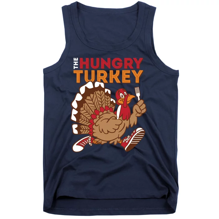 The Hungry Turkey Funny Thanksgiving Tank Top