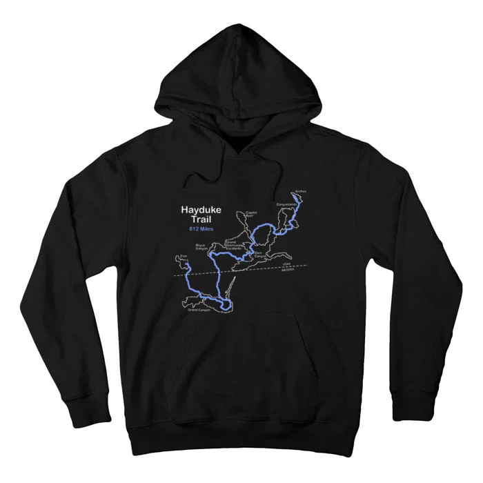 The Hayduke Trail Longdistance Trail In Arizona And Utah Tall Hoodie