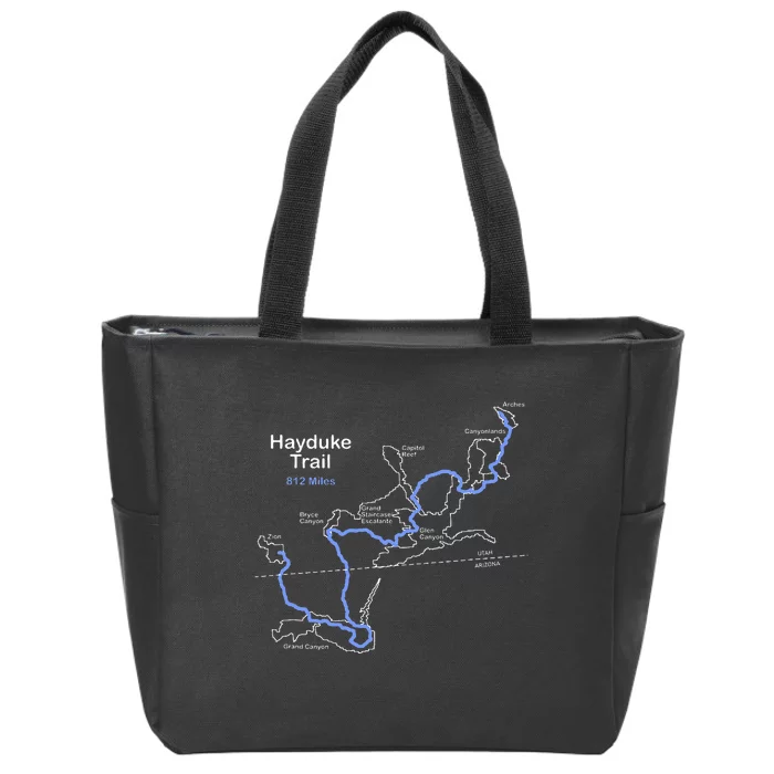 The Hayduke Trail Longdistance Trail In Arizona And Utah Zip Tote Bag