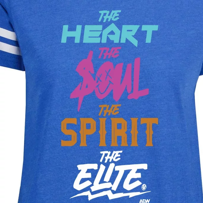 The Heart The Soul The Spirit The Elite Enza Ladies Jersey Football T-Shirt