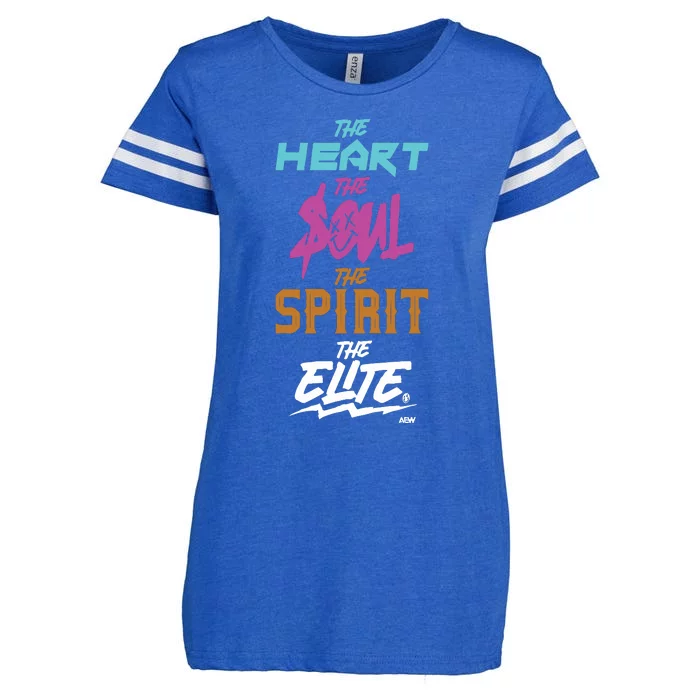 The Heart The Soul The Spirit The Elite Enza Ladies Jersey Football T-Shirt