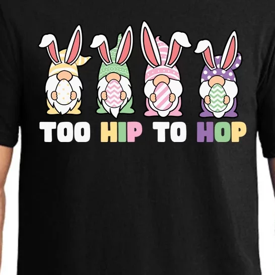 Too Hip To Hop Easter Eggs Gnome Pajama Set