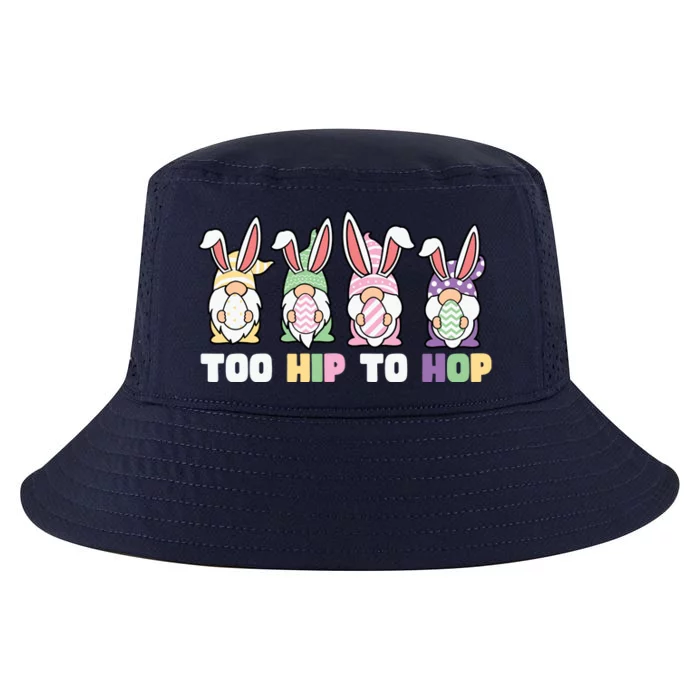 Too Hip To Hop Easter Eggs Gnome Cool Comfort Performance Bucket Hat