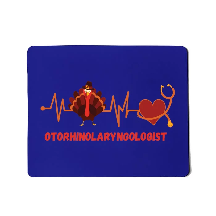 Thanksgiving Heartbeat Turkey Ent Surgeon Doctor Medical Cute Gift Mousepad