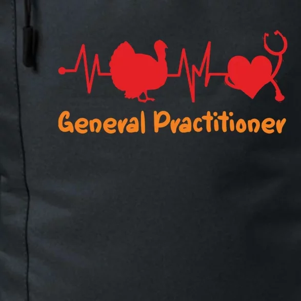 Thanksgiving Heartbeat Turkey General Practitioner Doctor Gift Daily Commute Backpack