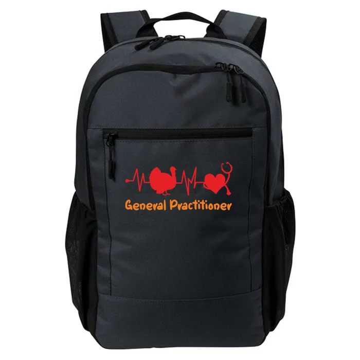 Thanksgiving Heartbeat Turkey General Practitioner Doctor Gift Daily Commute Backpack