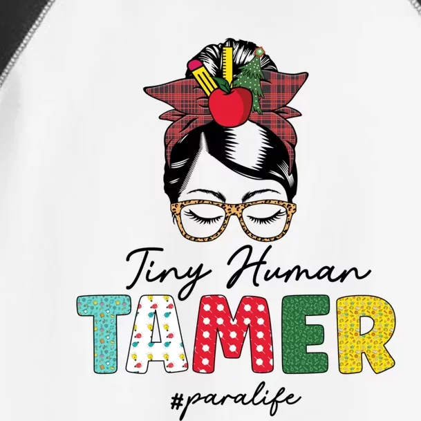 Tiny Hu Tamer Para Life Messy Bun Hair School Christmas Cute Gift Toddler Fine Jersey T-Shirt