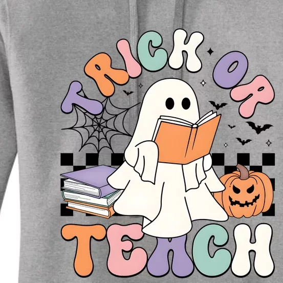 Teacher Halloween Trick Or Teach Women's Pullover Hoodie