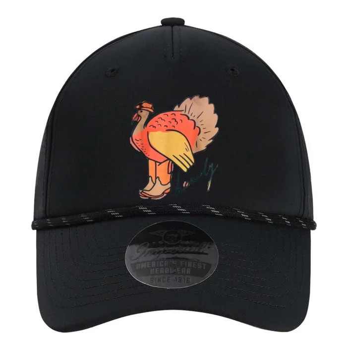 Turkey Howdy Turkey Girl Obsessed Gift Performance The Dyno Cap