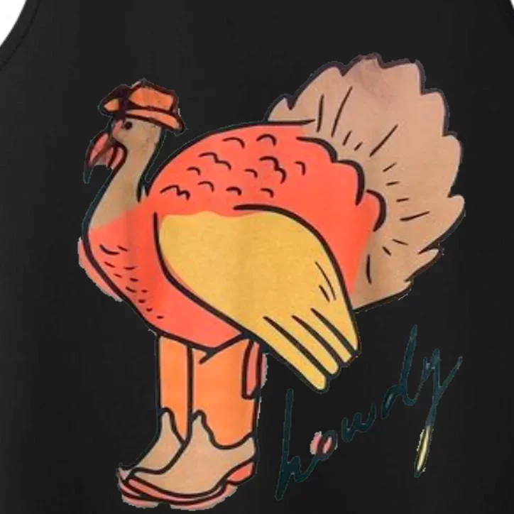 Turkey Howdy Turkey Girl Obsessed Gift Performance Tank