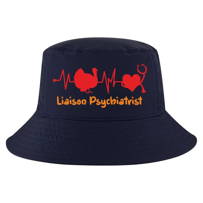 Thanksgiving Heartbeat Turkey Liaison Psychiatrist Doctor Gift Cool Comfort Performance Bucket Hat