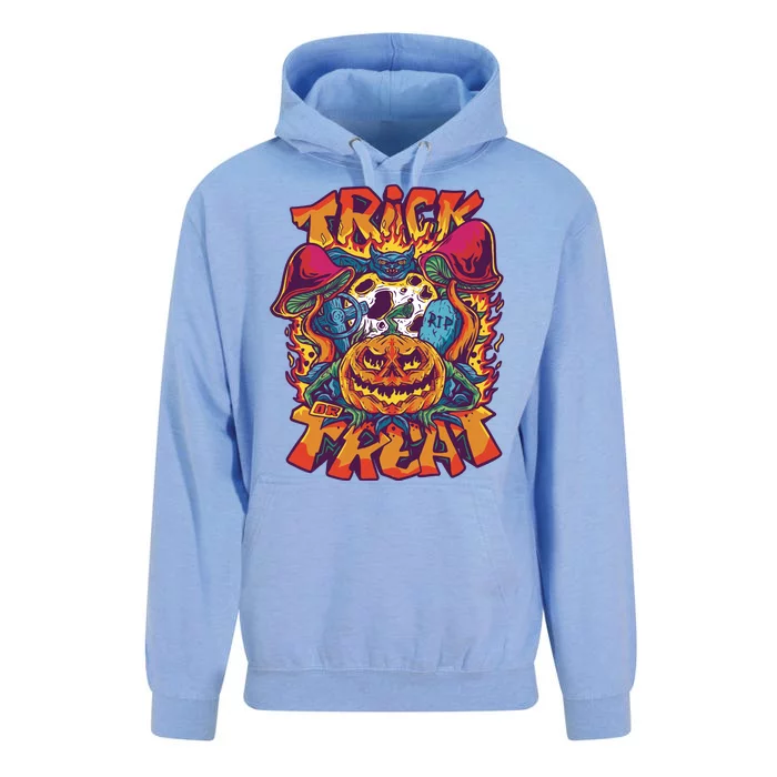 Trippy Halloween Trick Or Treat Unisex Surf Hoodie