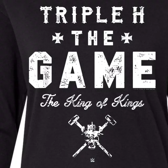 Triple H The Game King Of Kings Fight Wrestler Womens Cotton Relaxed Long Sleeve T-Shirt