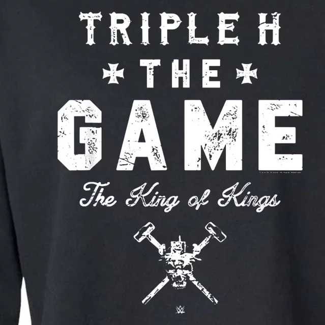 Triple H The Game King Of Kings Fight Wrestler Cropped Pullover Crew