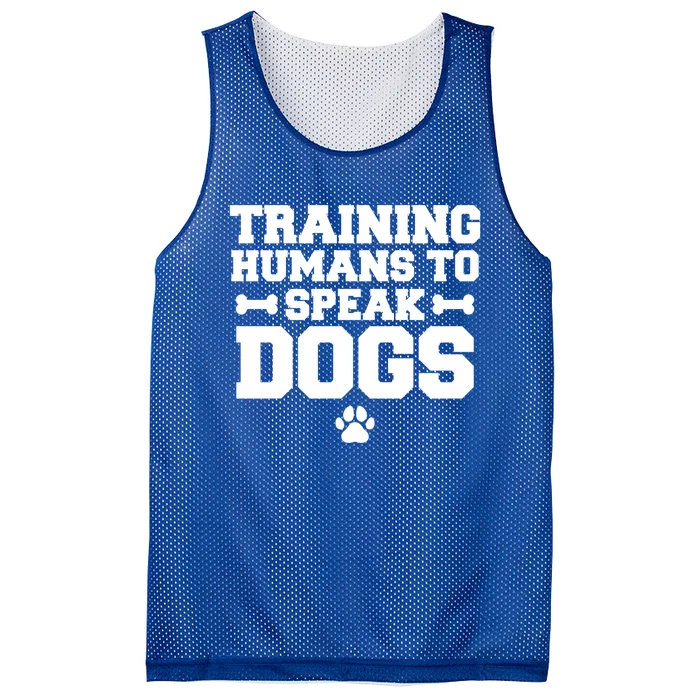 Training Hu To Speak Dogs Dog Trainer Gift Mesh Reversible Basketball Jersey Tank