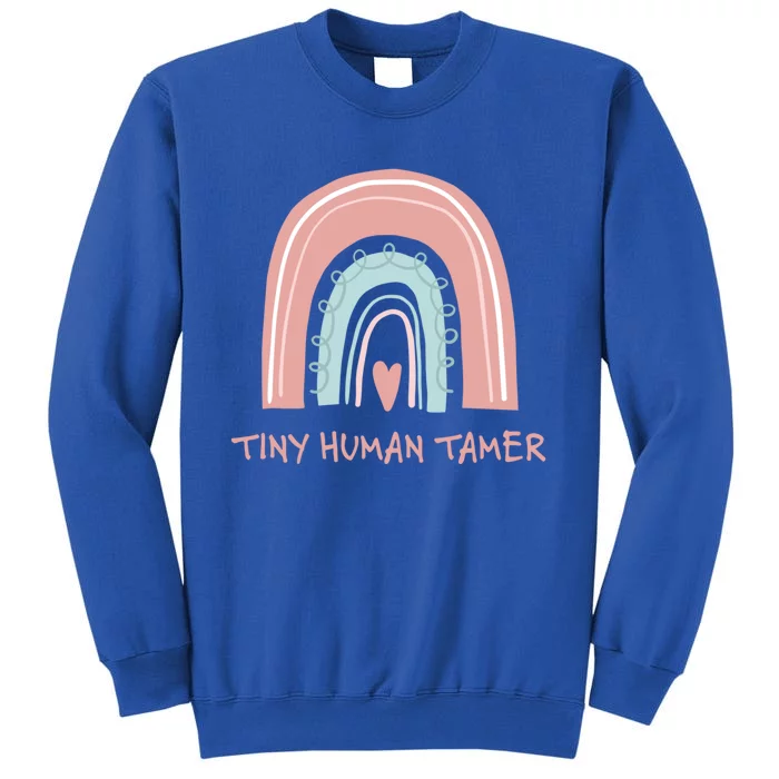 Tiny Hu Tamer Cute Rainbow Preschool Prek Teacher Gift Sweatshirt