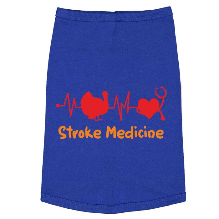 Thanksgiving Heartbeat Turkey Stroke Medicine Doctor Medical Cool Gift Doggie Tank