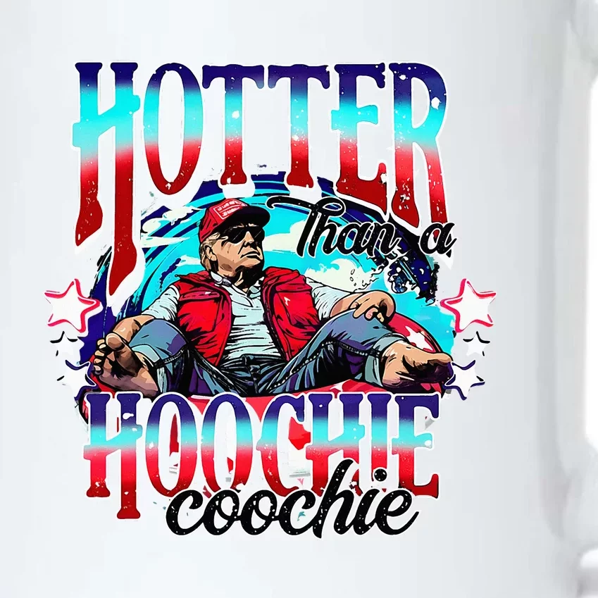 Trump Hotter Than A Hoochie Coochie Black Color Changing Mug