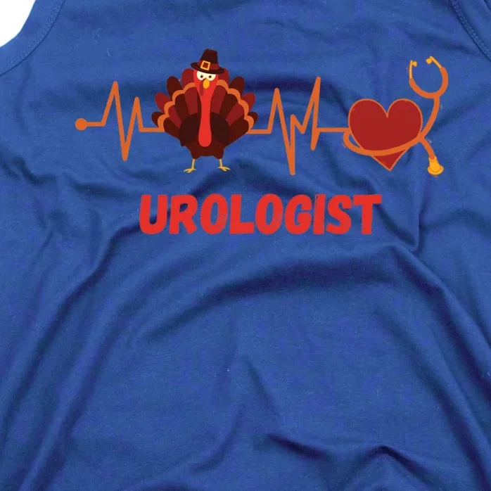 Thanksgiving Heartbeat Turkey Urologist Doctor For Cool Gift Tank Top