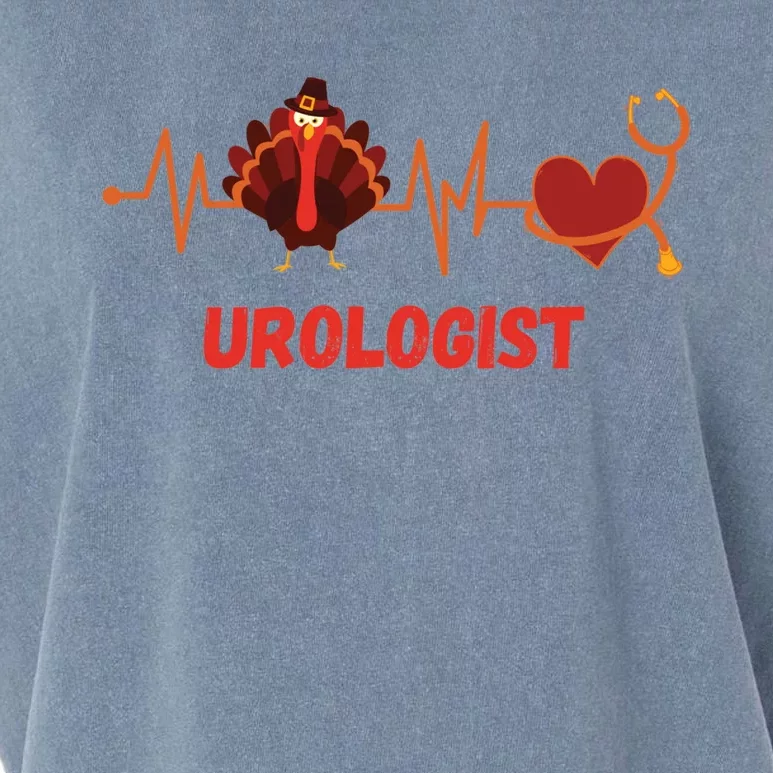 Thanksgiving Heartbeat Turkey Urologist Doctor For Cool Gift Garment-Dyed Women's Muscle Tee