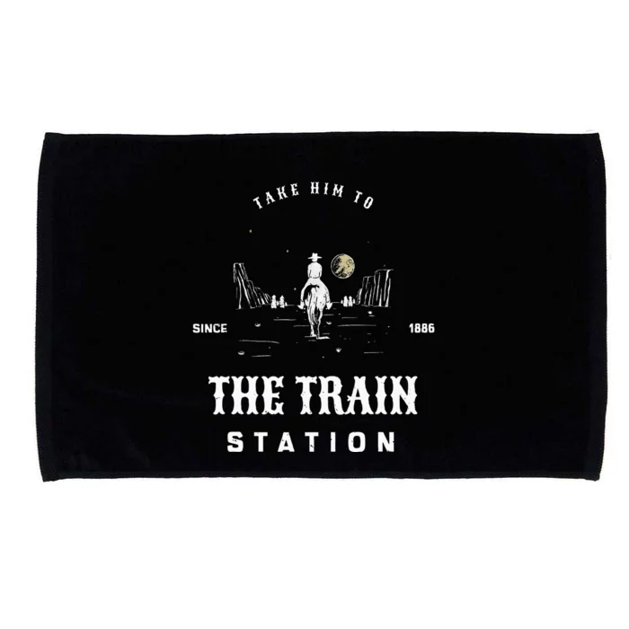 Take Him To The Train Station Microfiber Hand Towel