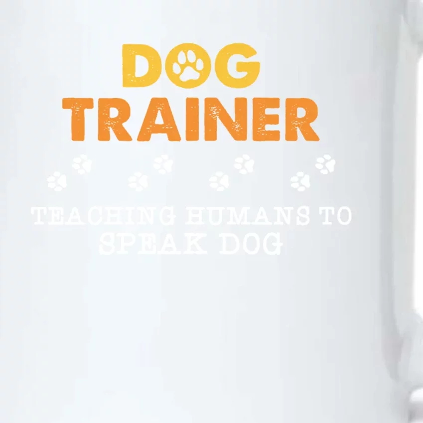 Teaching Hu To Speak Dog Funny Dog Trainer Gift Black Color Changing Mug