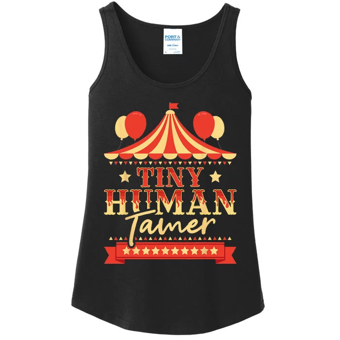 Tiny Human Tamer Circus Birthday Party Circus Costume Ladies Essential Tank