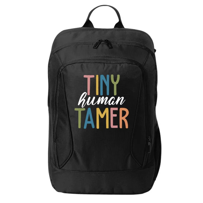 Tiny Human Tamer Kindergarten Teacher City Backpack