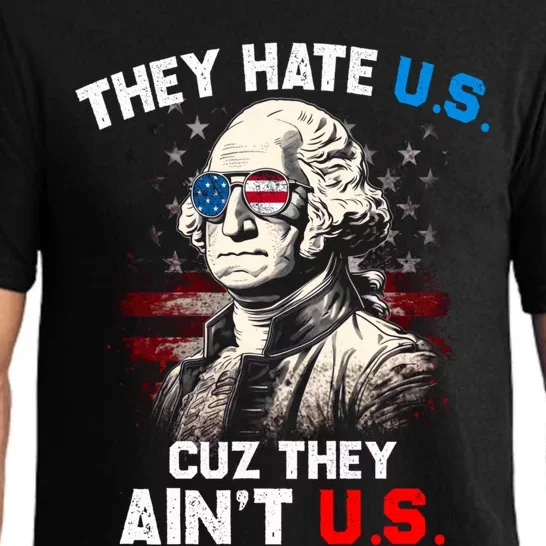 They Hate Us Cuz They Aint Us Funny 4th Of July Independence Day Pajama Set