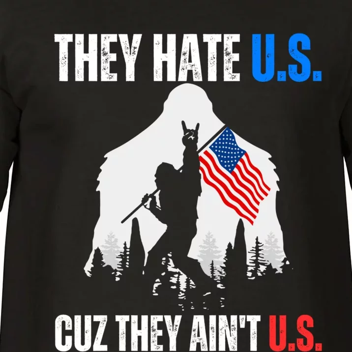 They Hate Us Cuz They Aint Us USA American Flag 4th Of July Comfort Colors T-Shirt